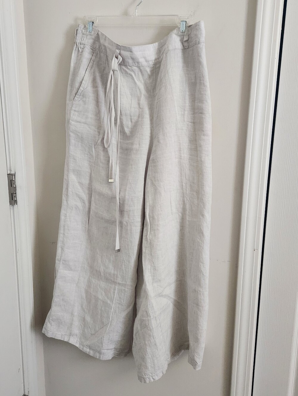Halston 100% Linen Pants XL